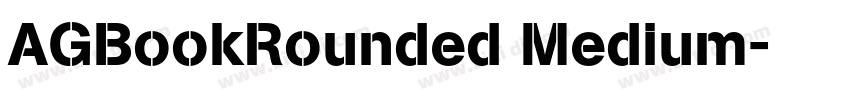 AGBookRounded Medium字体转换